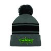 Striped Cuff Pom Toque - Image 2