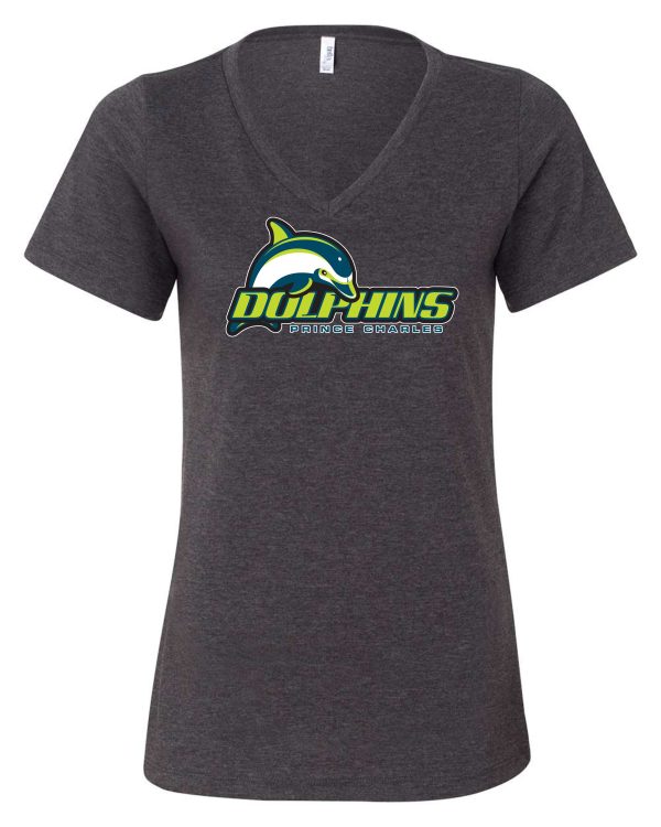 Bella + Canvas Ladies Short Sleeve V Neck Tee