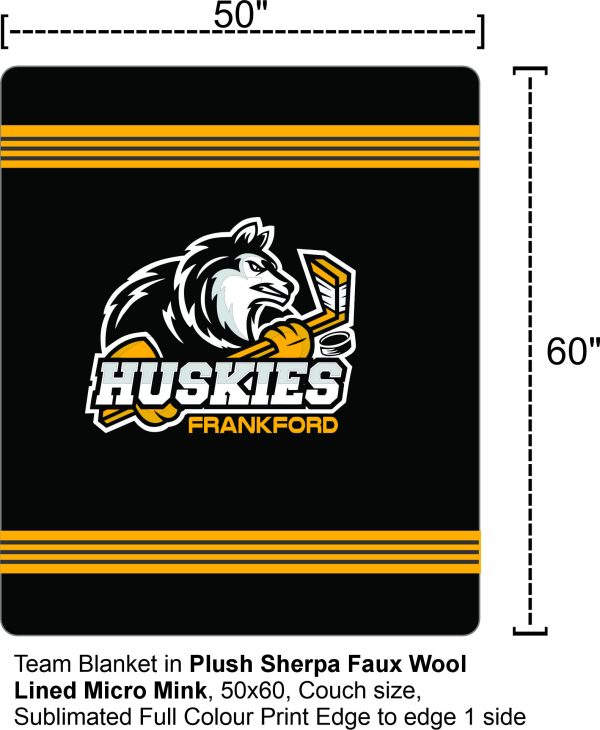 Sublimated Sherpa-Lined Blanket